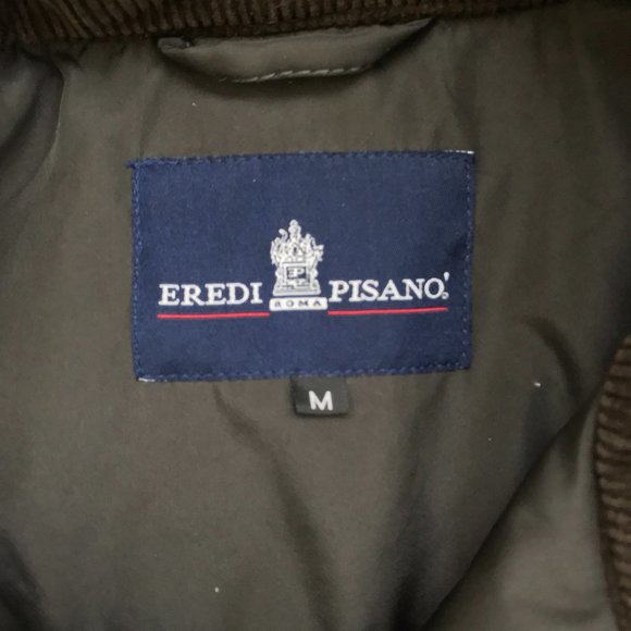 EREDI PISANO Size M Grey Polyester Zip Jacket - Picture 4 of 11